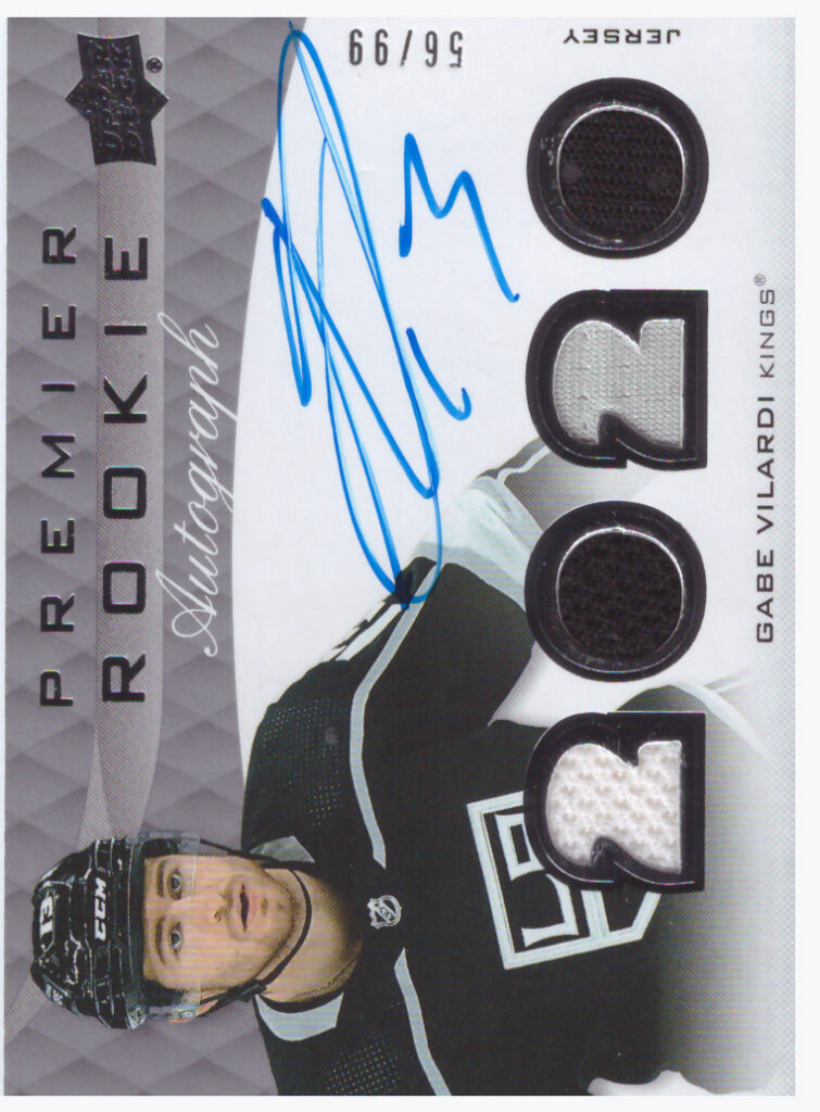 2020/21 UD Premier – Gabe Vilardi Los Angeles Kings PRA-GV   /99