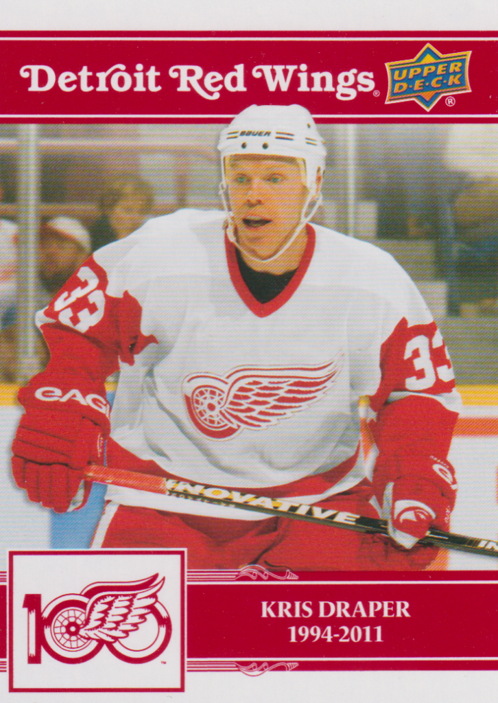 2025/26 Detroit Red Wings Centennial – Kris Draper 100