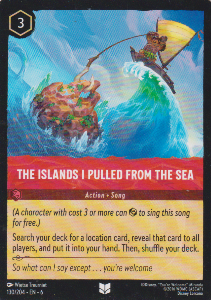 Lorcana 6: Azurite Sea – The Islands I pulled from the sea 130
