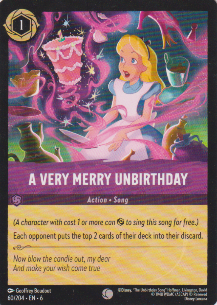 Lorcana 6: Azurite Sea – A very merry unbirthday 60