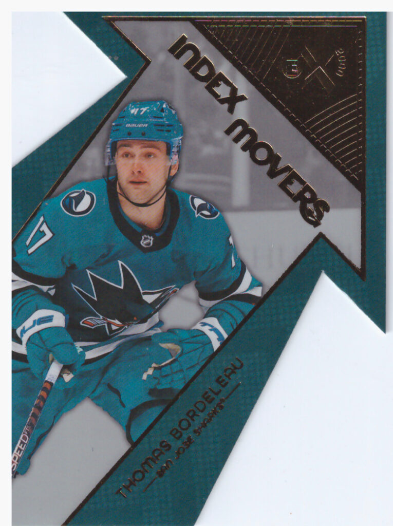 2023/24 Skybox E-X 2000 – Thomas Bordeleau San Jose Sharks IM-19