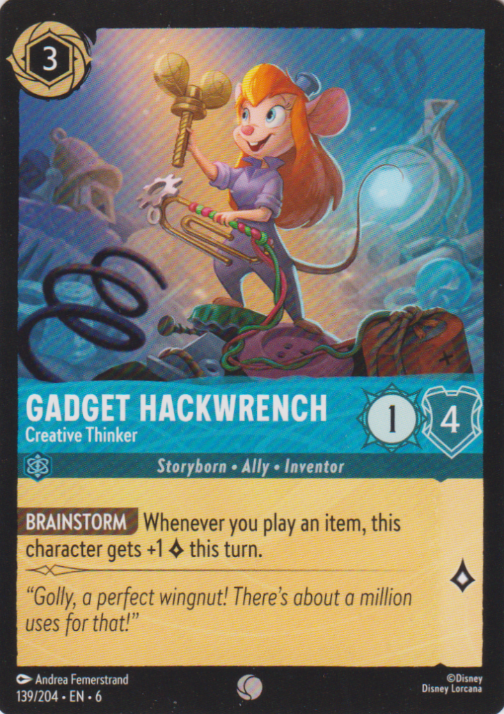 Lorcana 6: Azurite Sea – Gadget Hackwrench 139