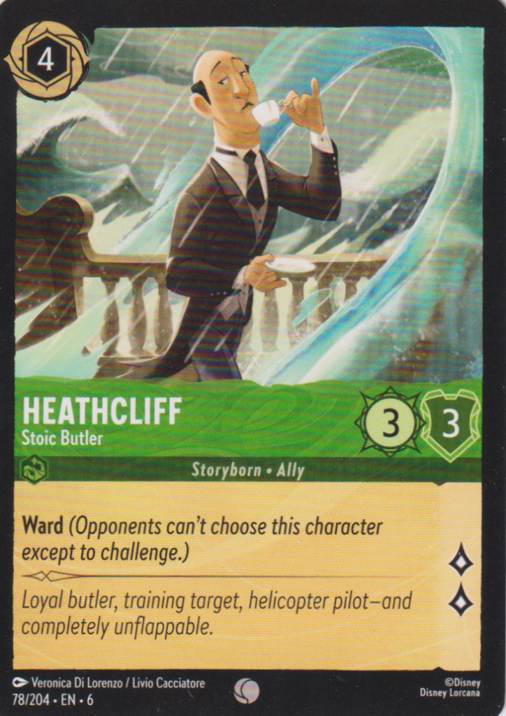 Lorcana 6: Azurite Sea – Heathcliff 78