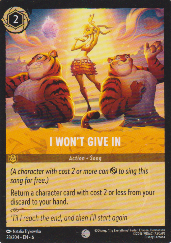 Lorcana 6: Azurite Sea – I won´t give in 28