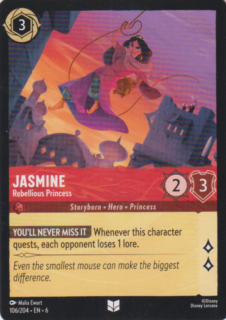 Lorcana 6: Azurite Sea – Jasmine 106