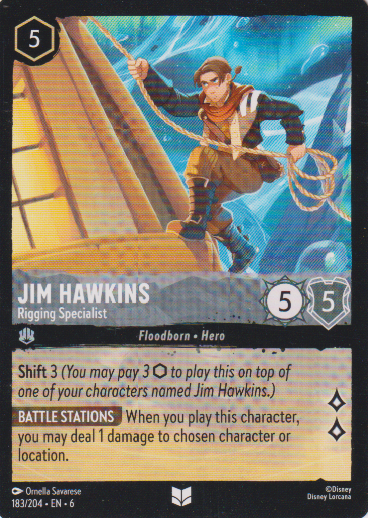 Lorcana 6: Azurite Sea – Jim Hawkins 183