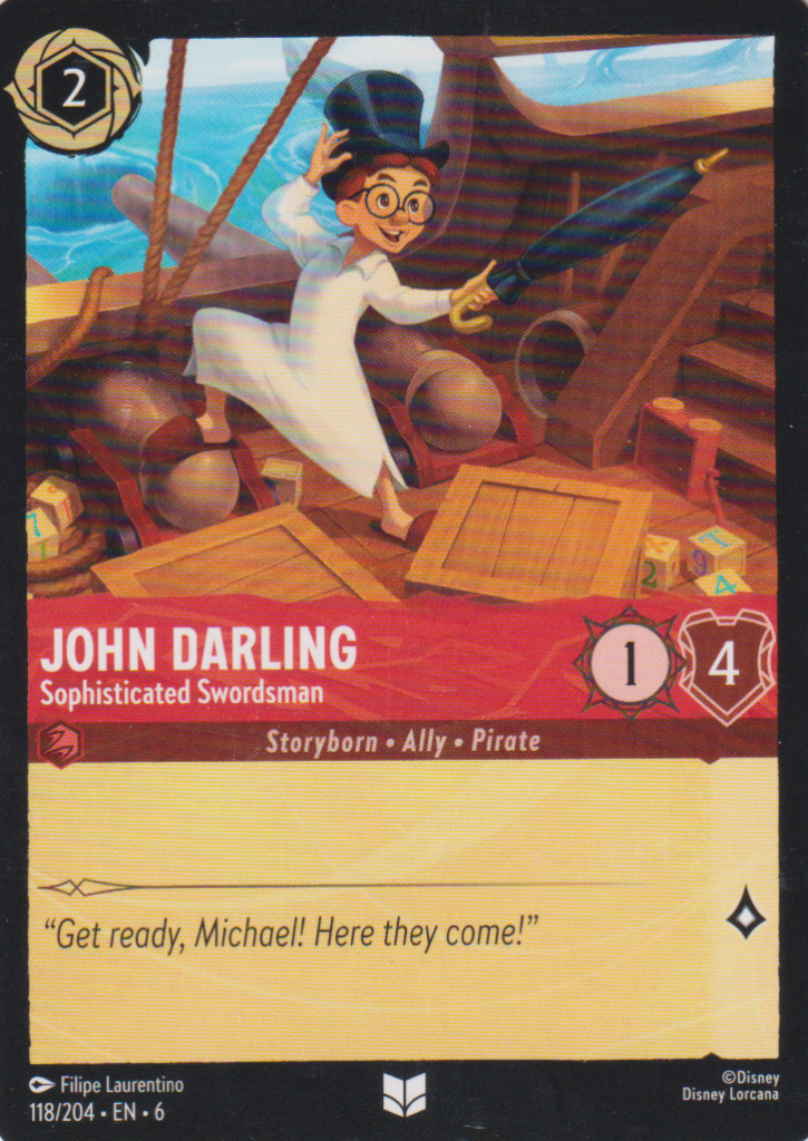 Lorcana 6: Azurite Sea – John Darling 118