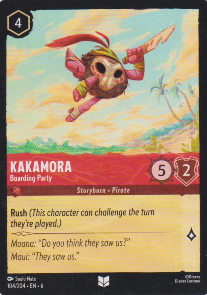 Lorcana 6: Azurite Sea – Kakamora 104