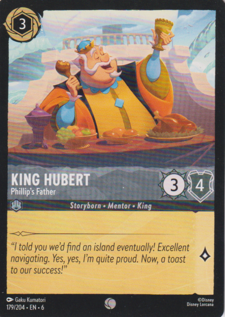 Lorcana 6: Azurite Sea – King Hubert 179