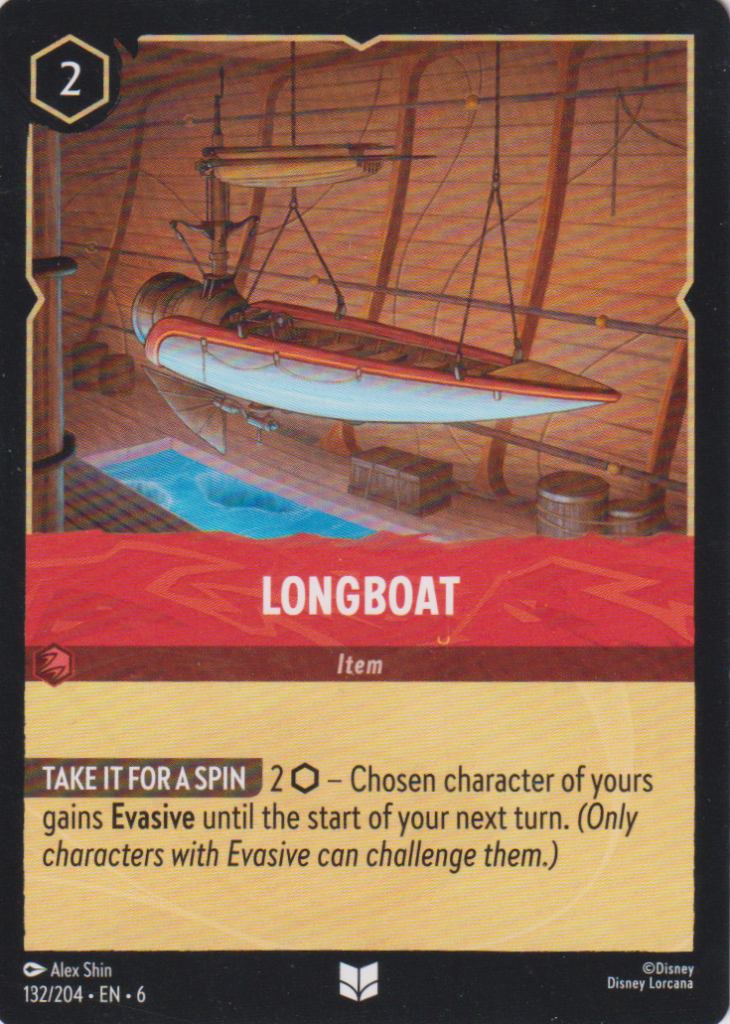 Lorcana 6: Azurite Sea – Longboat 132