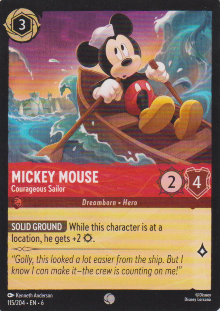 Lorcana 6: Azurite Sea – Mickey Mouse 115