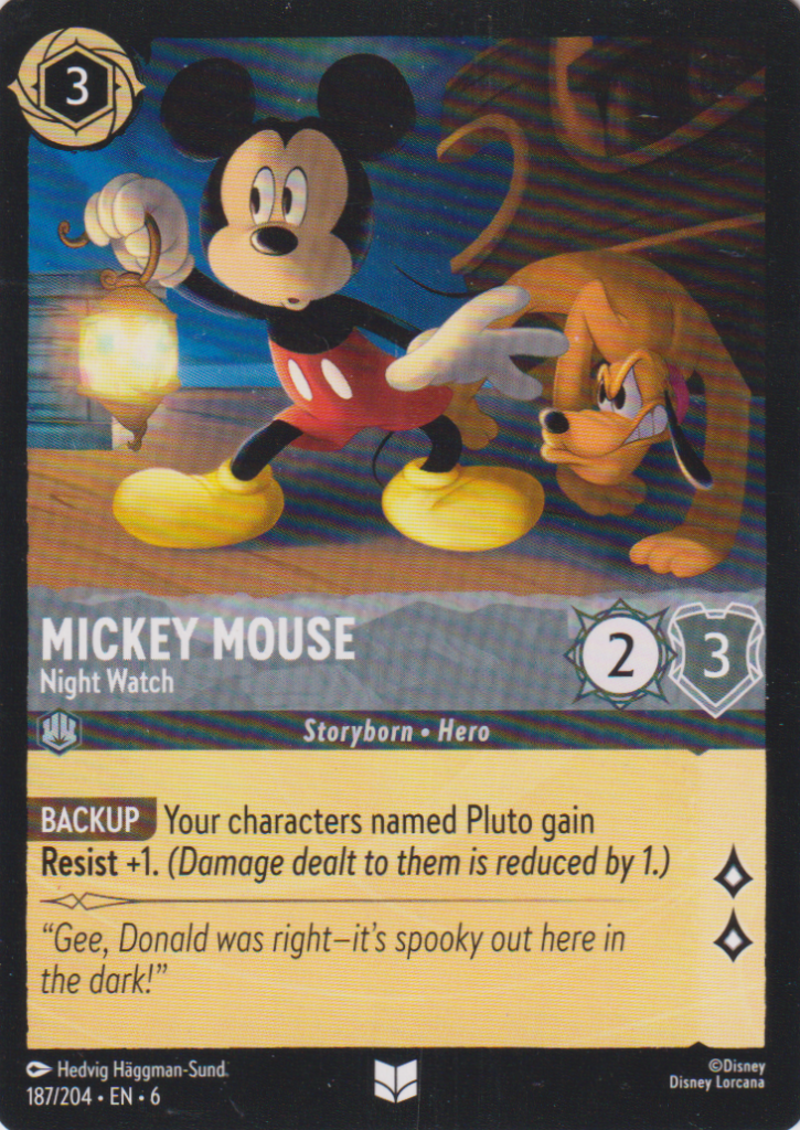 Lorcana 6: Azurite Sea – Mickey Mouse 187