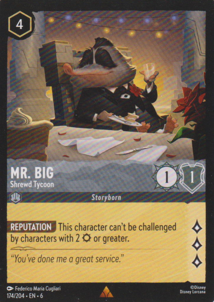 Lorcana 6: Azurite Sea – Mr. Big 174