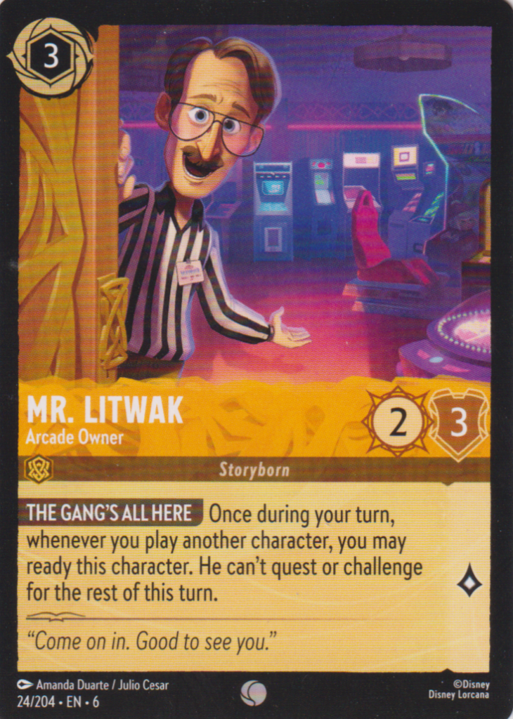 Lorcana 6: Azurite Sea – Mr. Litwak 24