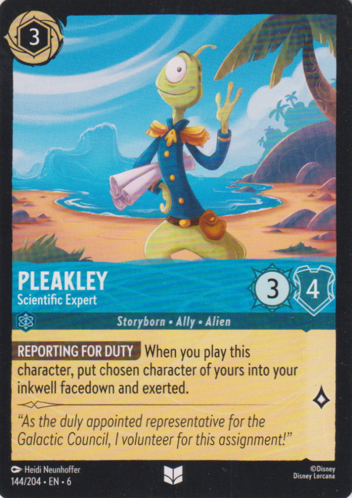 Lorcana 6: Azurite Sea – Pleakley 144