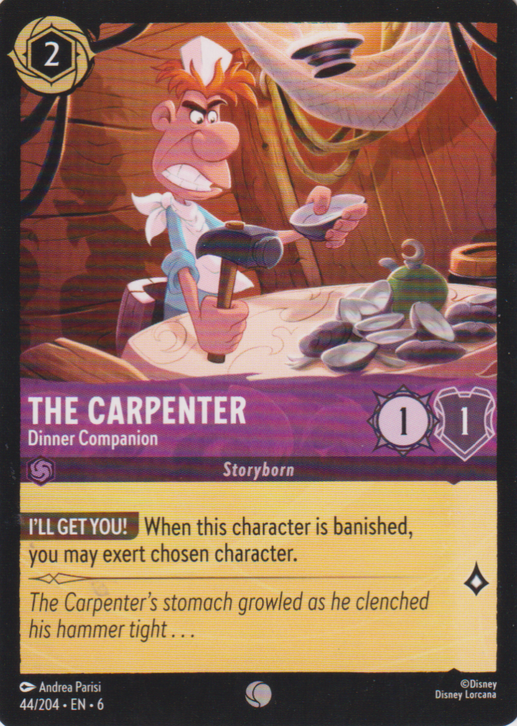 Lorcana 6: Azurite Sea – The Carpenter 44