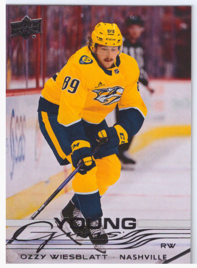 2025/26 Upper Deck Series 1 – Ozzy Wiesblatt Nashville Predators 212