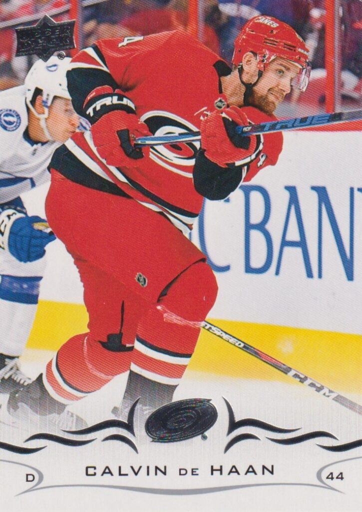 2018/19 Upper Deck – Calvin De Haan Carolina Hurricanes 288