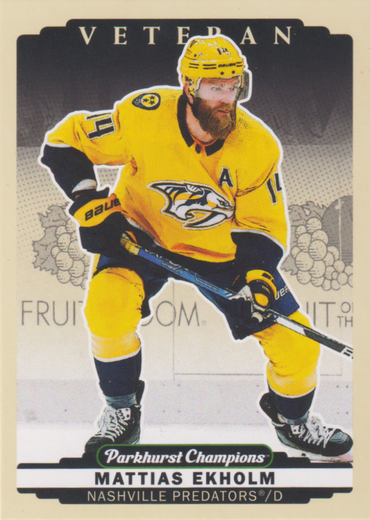 2022/23 Parkhurst Champions – Mattias Ekholm Nashville Predators 45