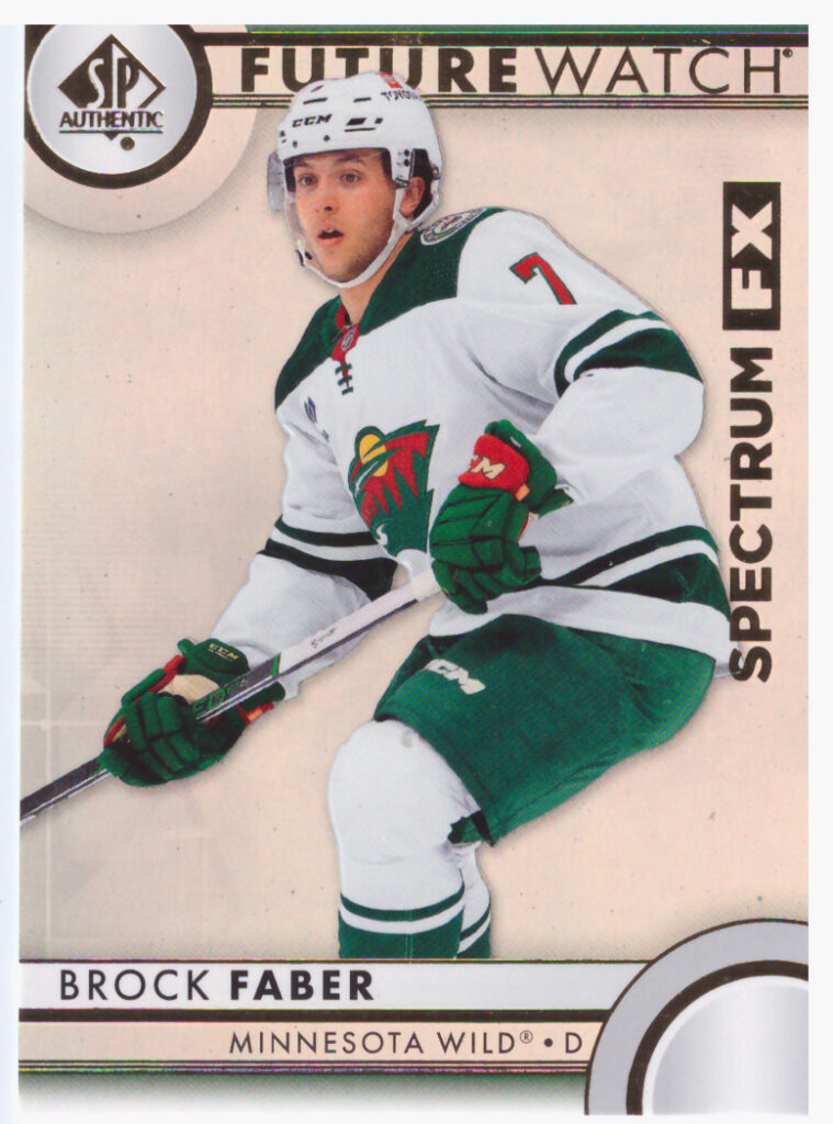 2023/24 SP Authentic – Brock Faber Minnesota Wild S-68