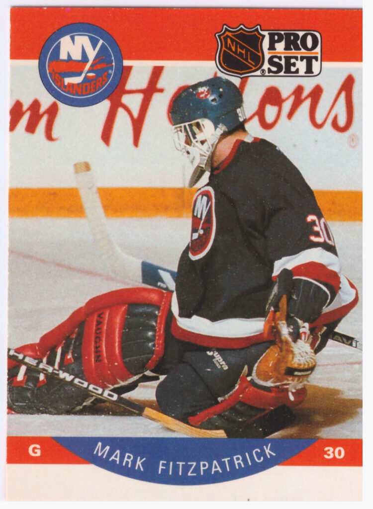 1990/91 Pro Set – Mark Fitzpatrick New York Islanders 181