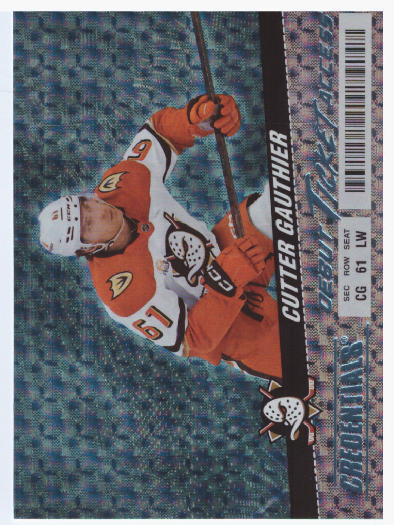 2024/25 Credentials – Cutter Gauthier Anaheim Ducks 127