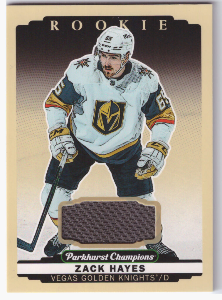 2022/23 Parkhurst Champions – Zach Hayes Las Vegas Golden Knights 272