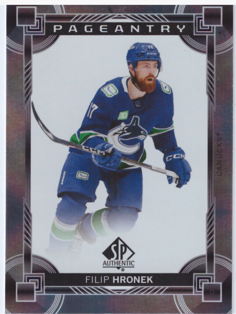 2024/25 SP Authentic – Filip Hronek Vancouver Canucks P-30
