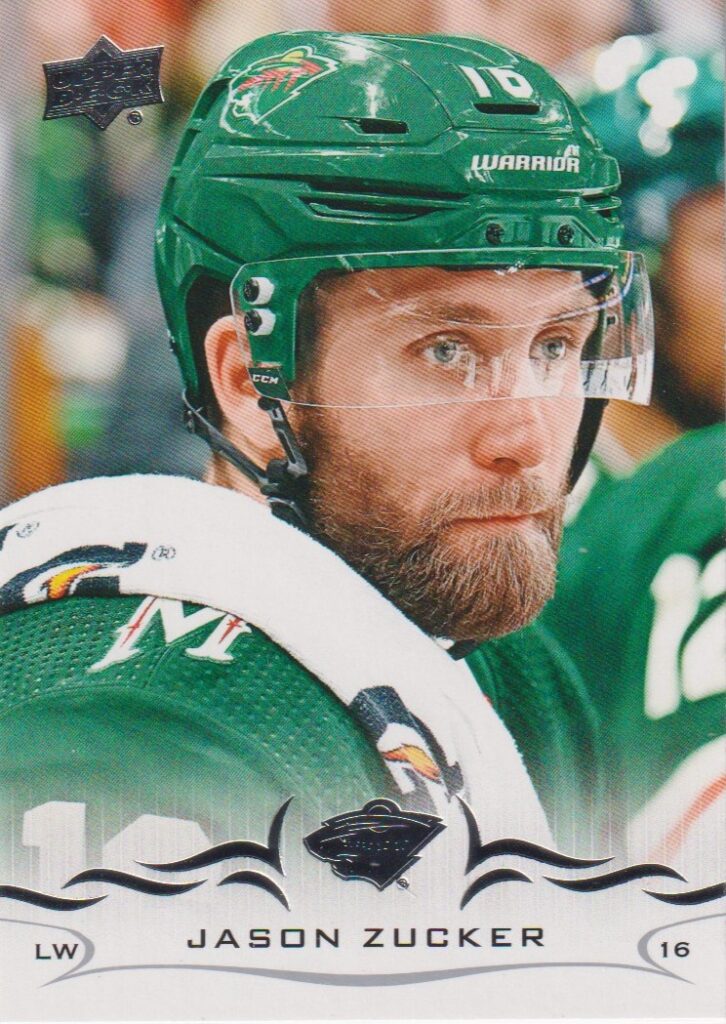 2018/19 Upper Deck – Jason Zucker Minnesota Wild 343