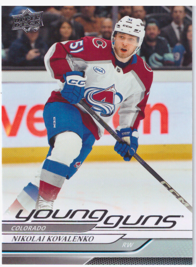 2024/25 Upper Deck Series 2 – Nikolai Kovalenko Colorado Avalanche 466