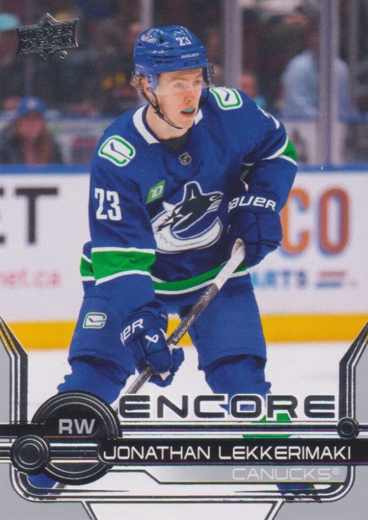 2024/25 UD Extended – Jonathan Lekkerimaki Vancouver Canucks E-13