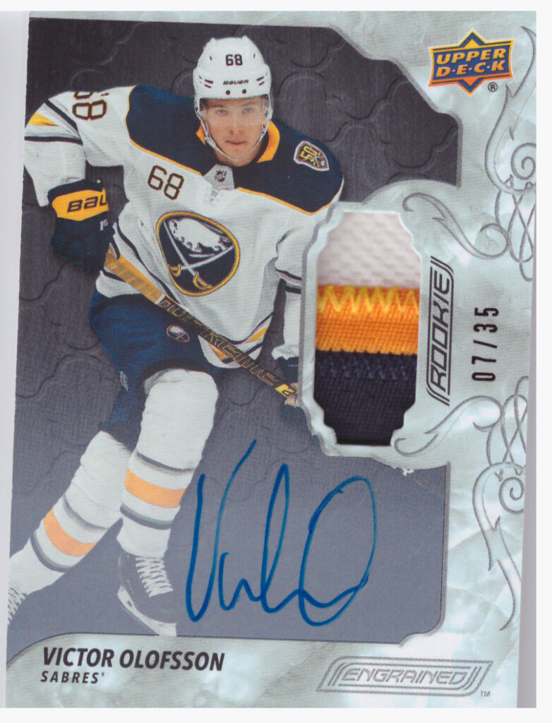 2023/24 UD Engrained – Victor Olofsson Buffalo Sabres 81   /35