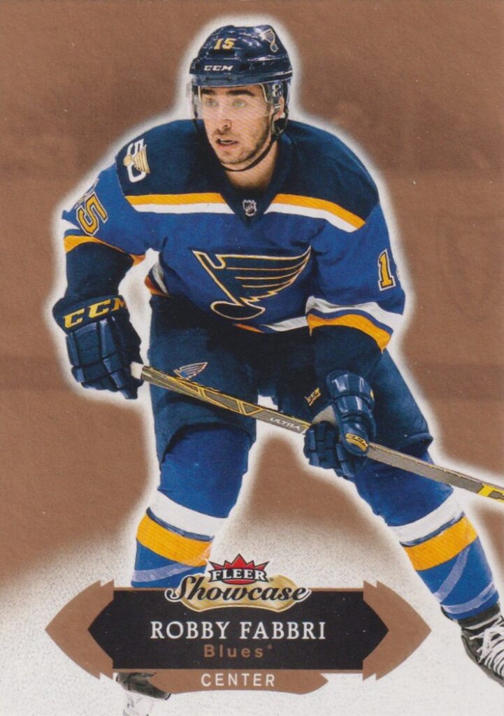 2016/17 Fleer Showcase – Robby Fabbri St. Louis Blues 57