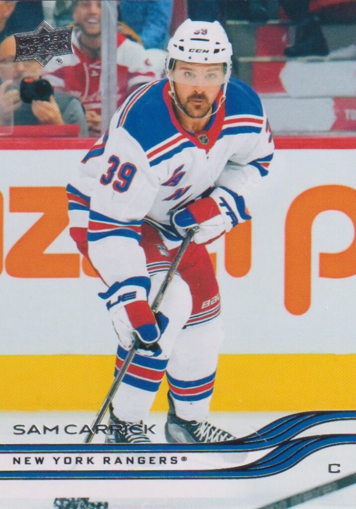 2025/26 Upper Deck Series 1 – Sam Carrick New York Rangers 113