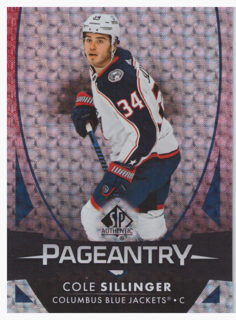 2023/24 SP Authentic – Cole Sillinger Columbus Blue Jackets P-34