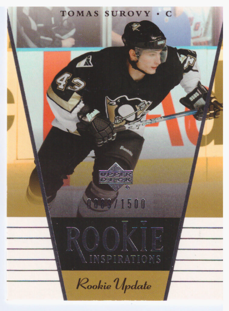 2002/03 Rookie Update – Tomáš Surový Pittsburgh Penguins 134   /1500