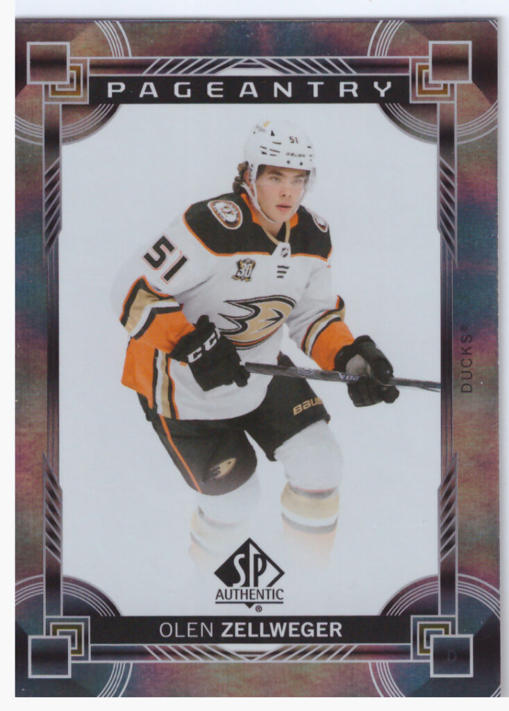 2024/25 SP Authentic – Olen Zellweger Anaheim Ducks P-80