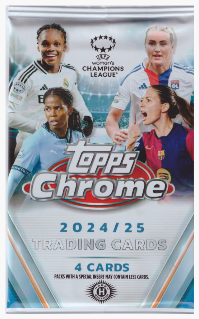 2024/25 Topps Chrome UEFA Women´s Champions League hobby balíček