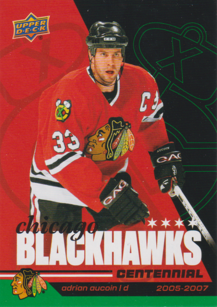 2025/26 Chicago Blackhawks Centennial (hobby) – Adrian Aucoin Chicago Blackhawks 87