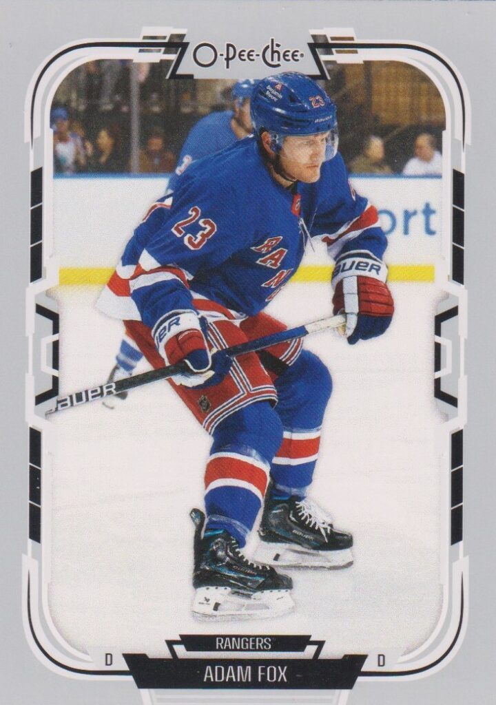 2025/26 O-Pee-Chee – Adam Fox New York Rangers 318