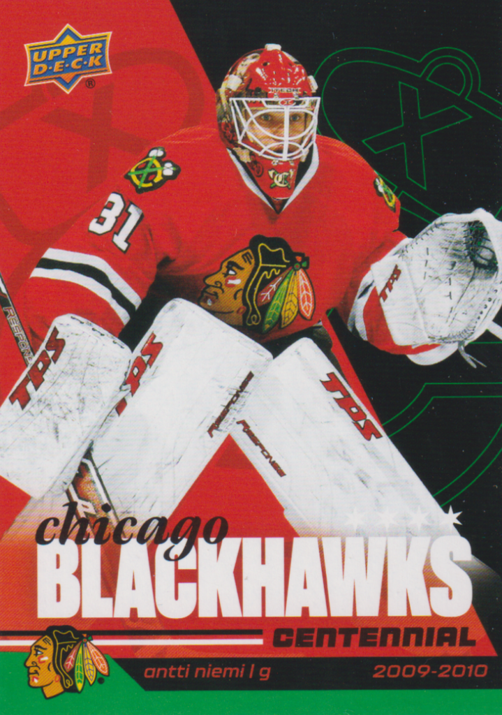2025/26 Chicago Blackhawks Centennial (hobby) – Antti Niemi Chicago Blackhawks 11