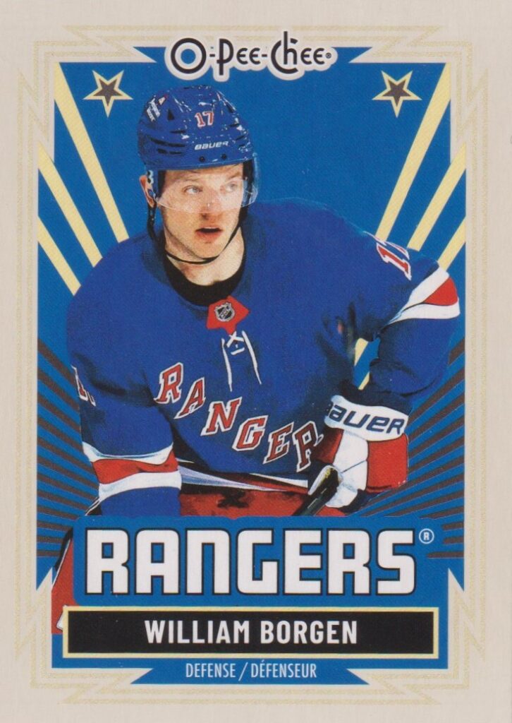 2025/26 O-Pee-Chee – William Borgen New York Rangers 408