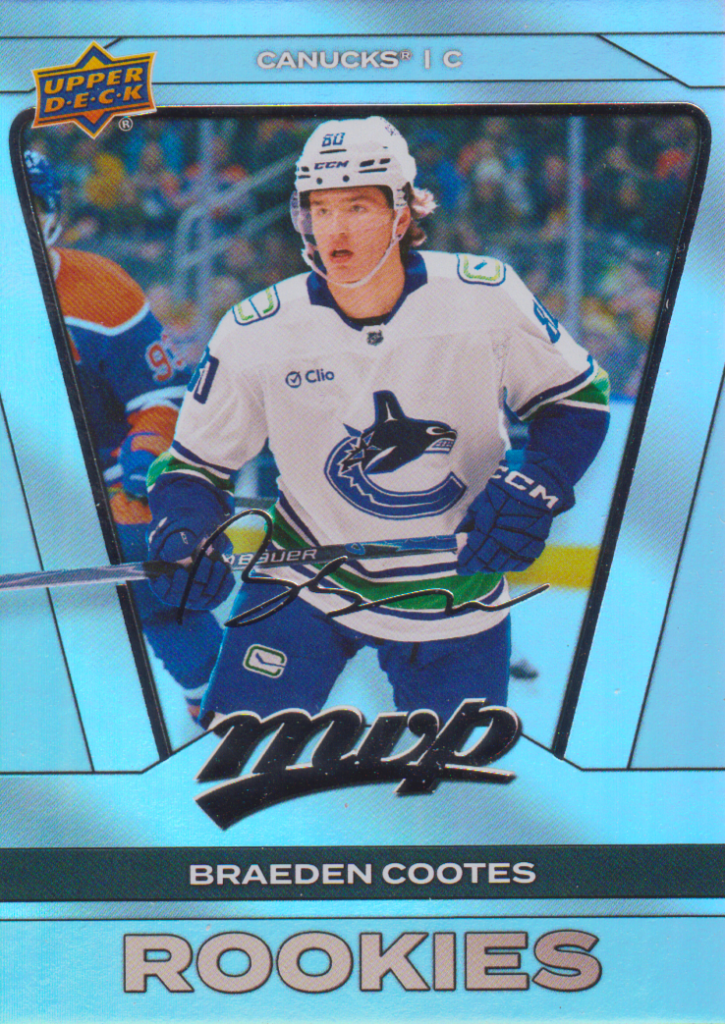 2025/26 MVP Silver Collection – Braeden Cootes Vancouver Canucks 260