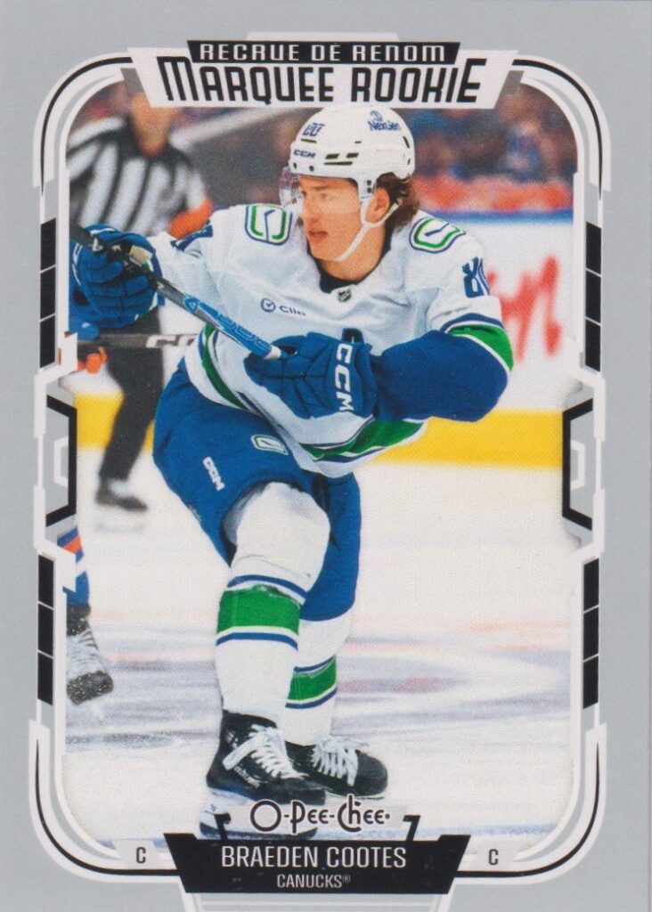 2025/26 O-Pee-Chee – Braeden Cootes Vancouver Canucks 599
