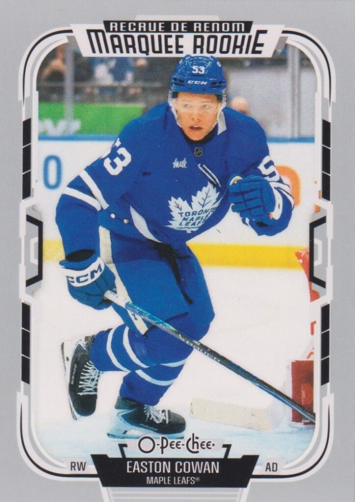 2025/26 O-Pee-Chee – Easton Cowan Toronto Maple Leafs 590