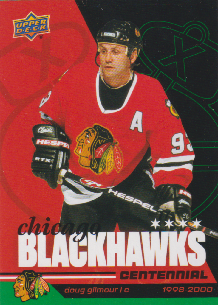 2025/26 Chicago Blackhawks Centennial (hobby) – Doug Gilmour Chicago Blackhawks 8