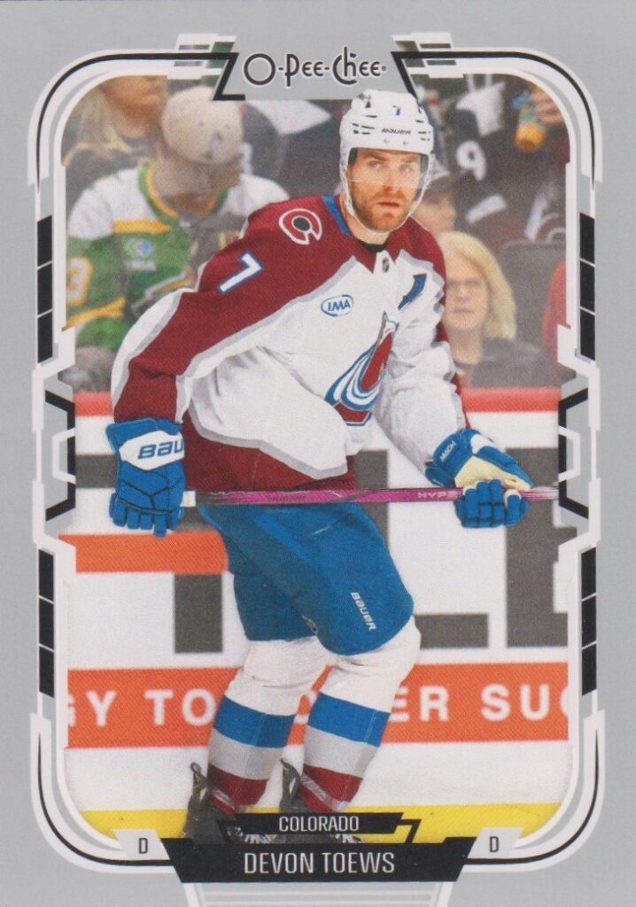 2025/26 O-Pee-Chee – Devon Toews Colorado Avalanche 462