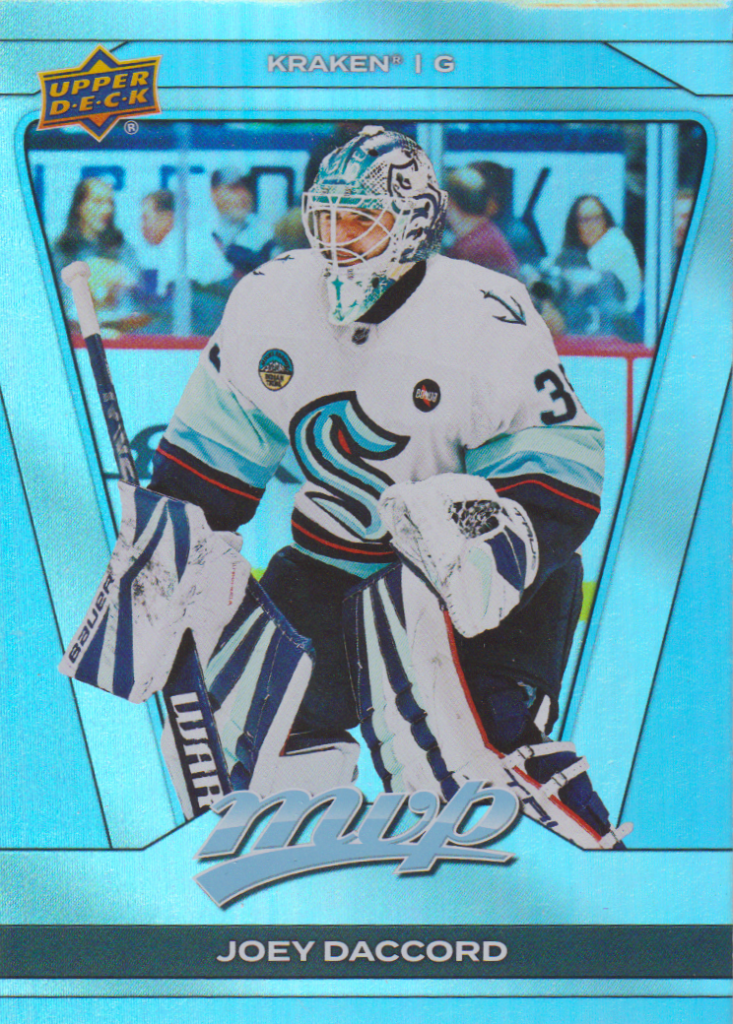 2025/26 MVP Silver Collection – Joey Daccord Seattle Kraken 33