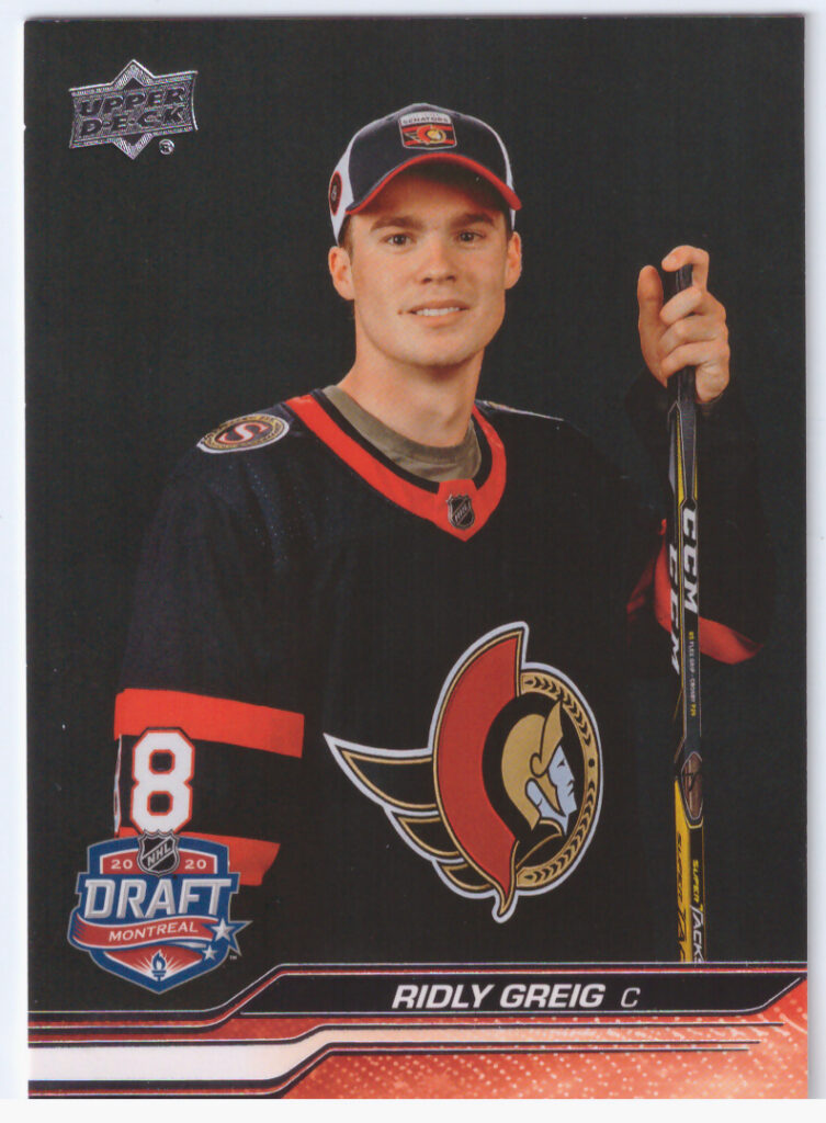 2023/24 UD Extended – Ridley Greig Ottawa Senators 746