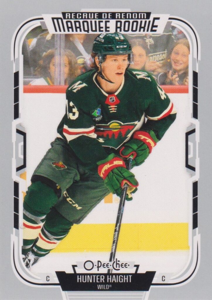 2025/26 O-Pee-Chee – Hunter Haight Minnesota Wild 588
